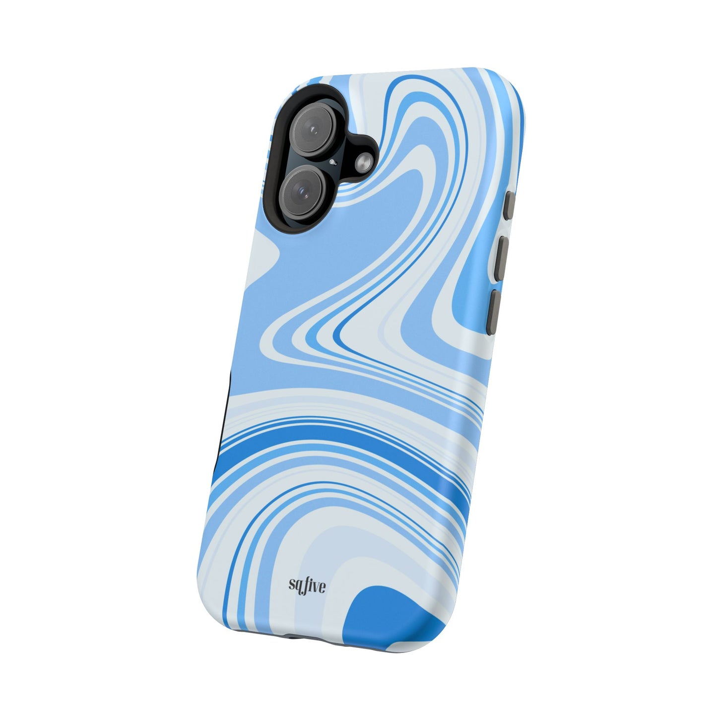 Blue Swirl Magnetic Tough Cases - iphone Magsafe Dual layer case for extra durability