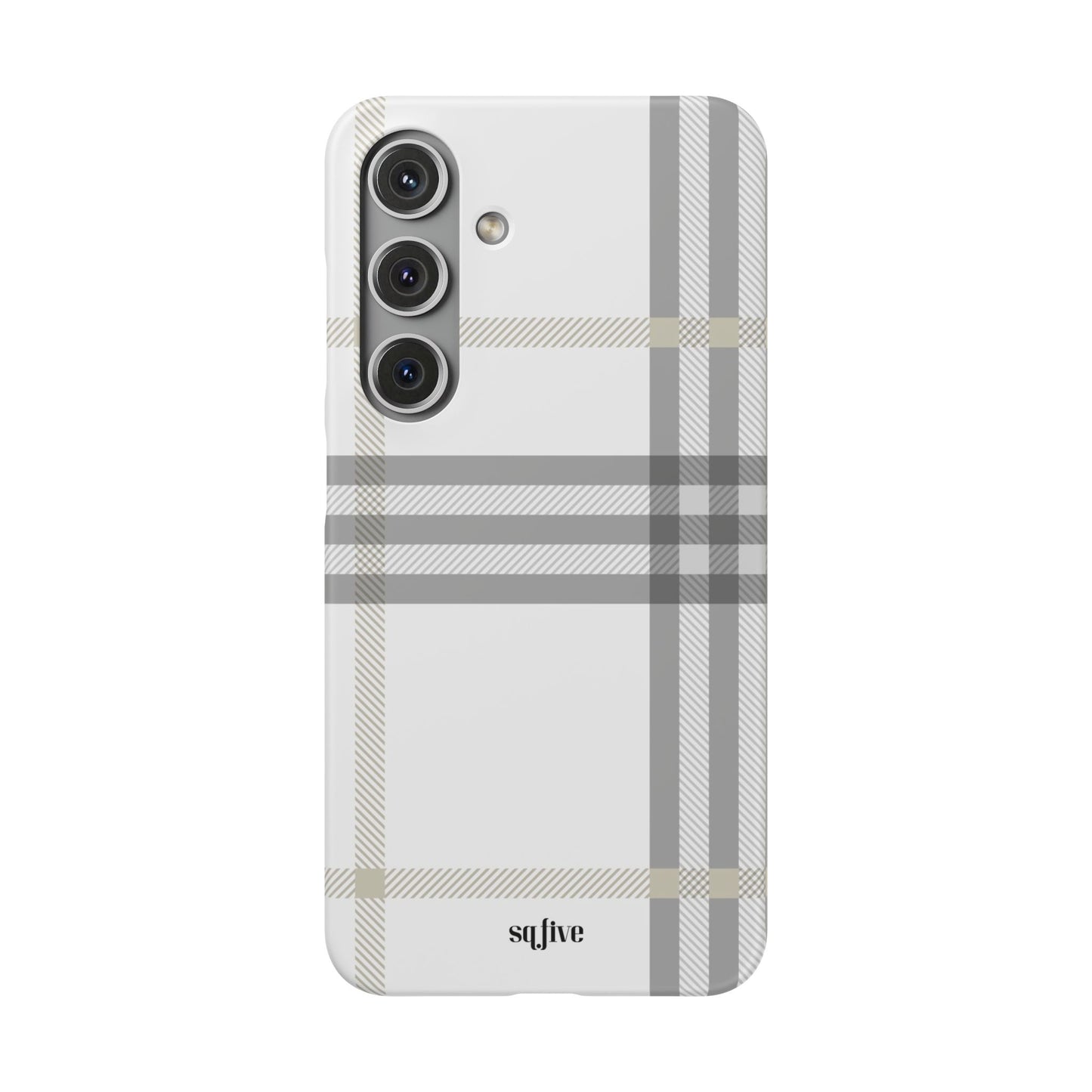 Grey Check Snap Cases