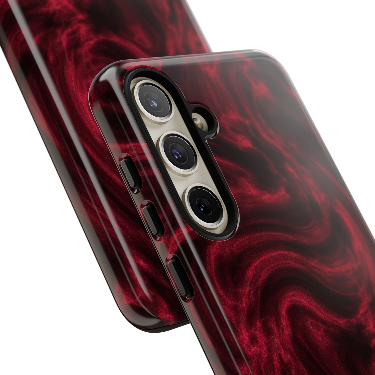 Red Wavy pattern Tough Cases