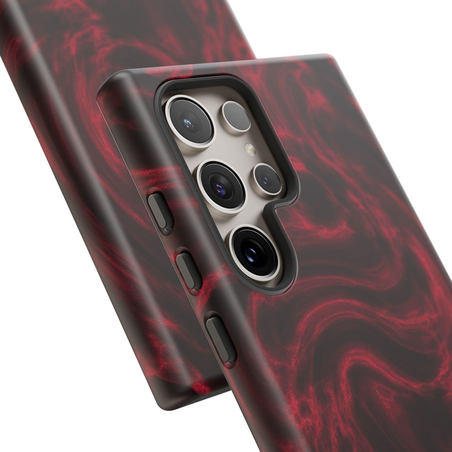 Red Wavy pattern Tough Cases