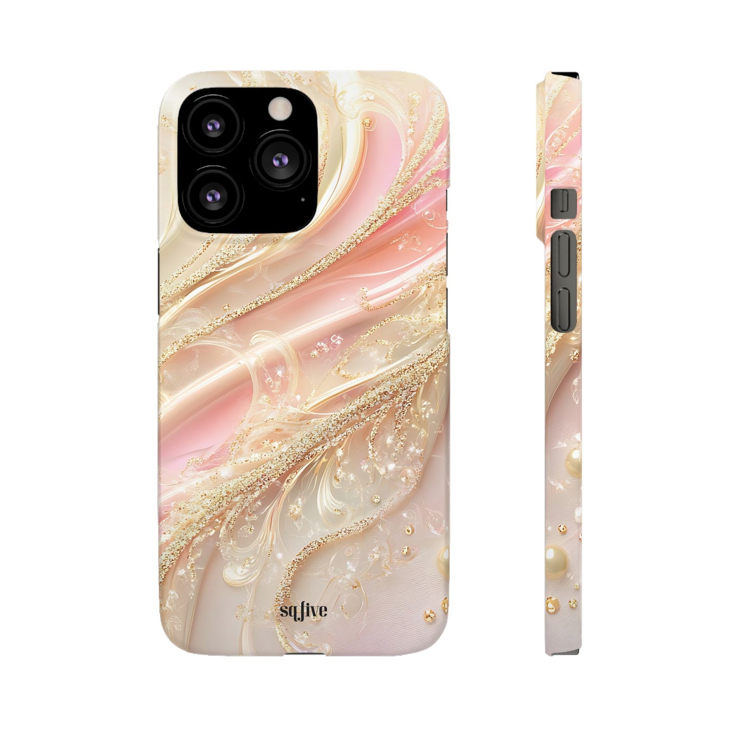 Elegant Floral Phone Case, Unique Phone Cover, Glamorous Snap Case, Jewelry Style Phone Accessory, Gift for Her