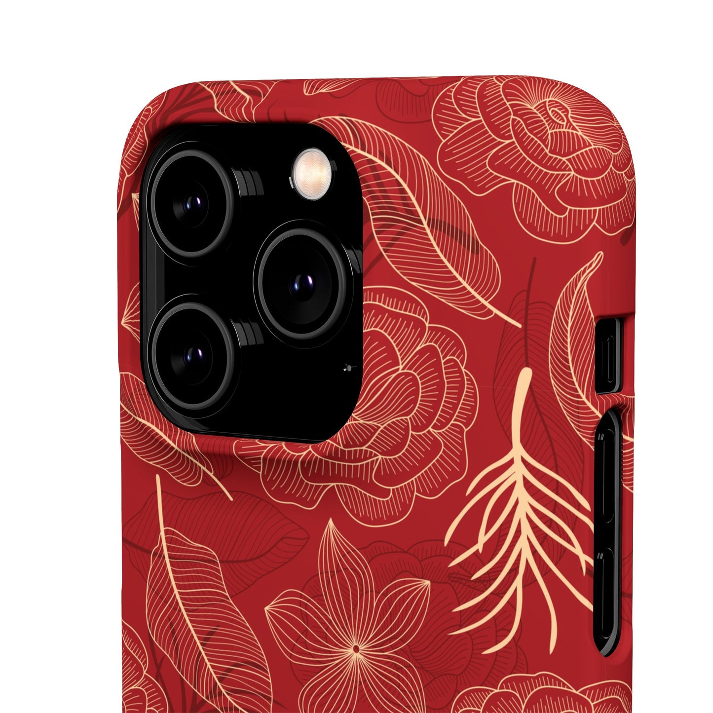 Red floral case