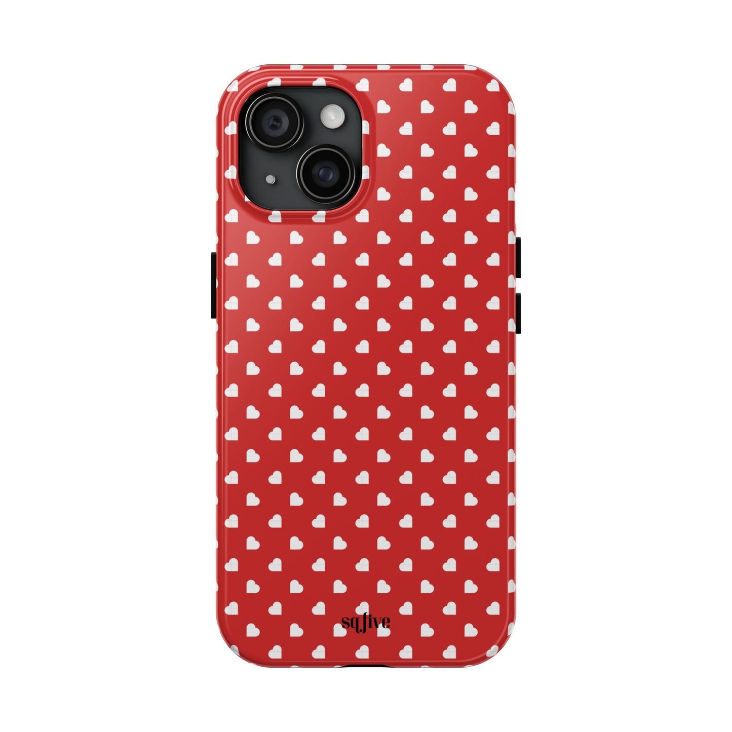 Red Hearts Tough Phone Cases - iPhone 15 14 13 | Samsung Case