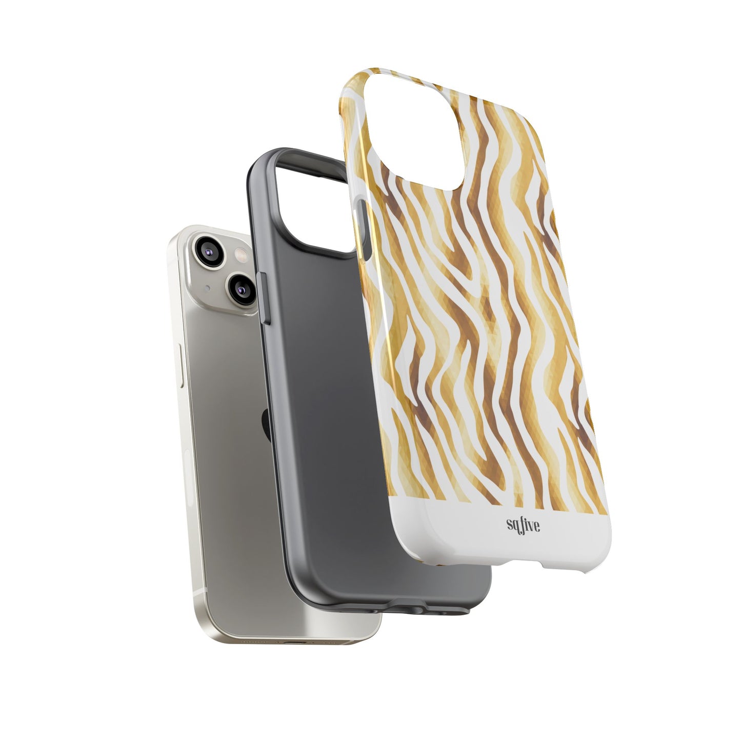 Golden Wavy Tough Cases