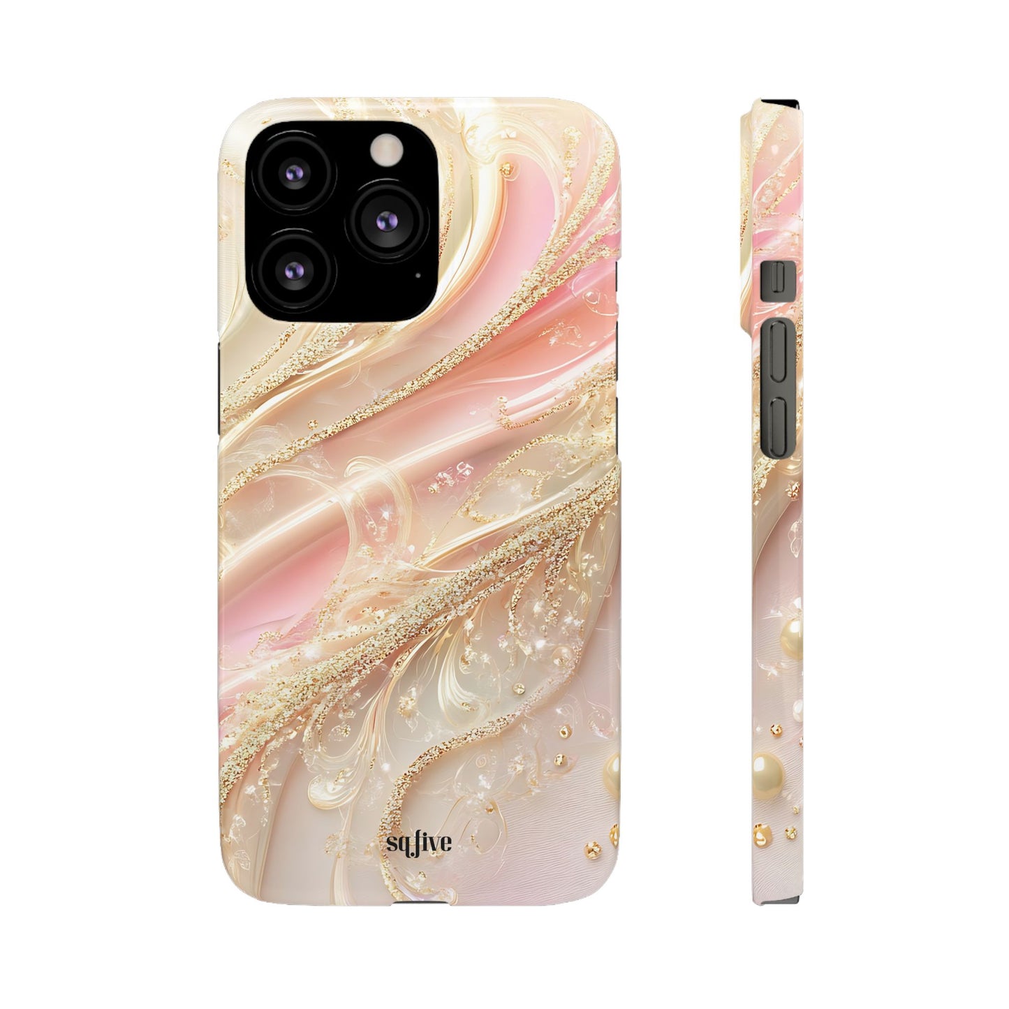 Elegant Floral Phone Case, Unique Phone Cover, Glamorous Snap Case, Jewelry Style Phone Accessory, Gift for Her