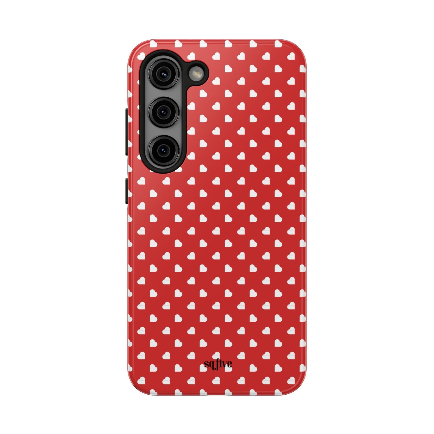 Red Hearts Tough Phone Cases - iPhone 15 14 13 | Samsung Case