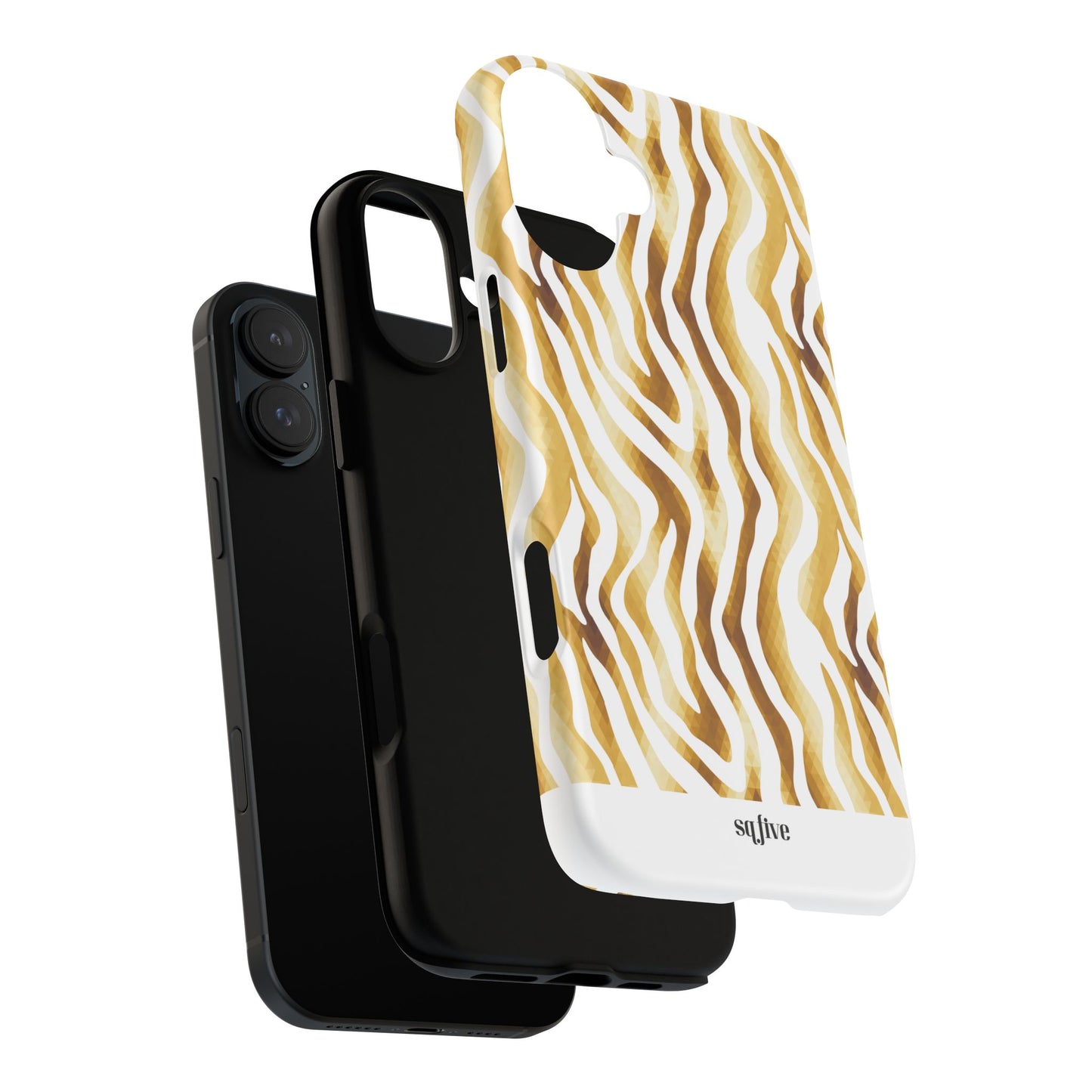 Golden Wavy Tough Cases