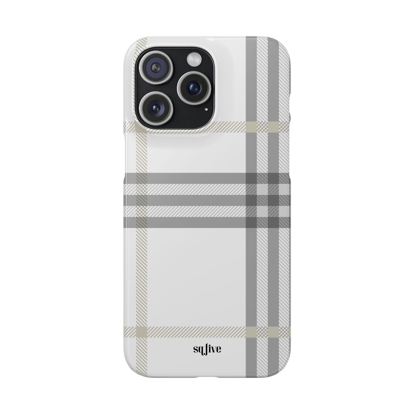 Grey Check Snap Cases