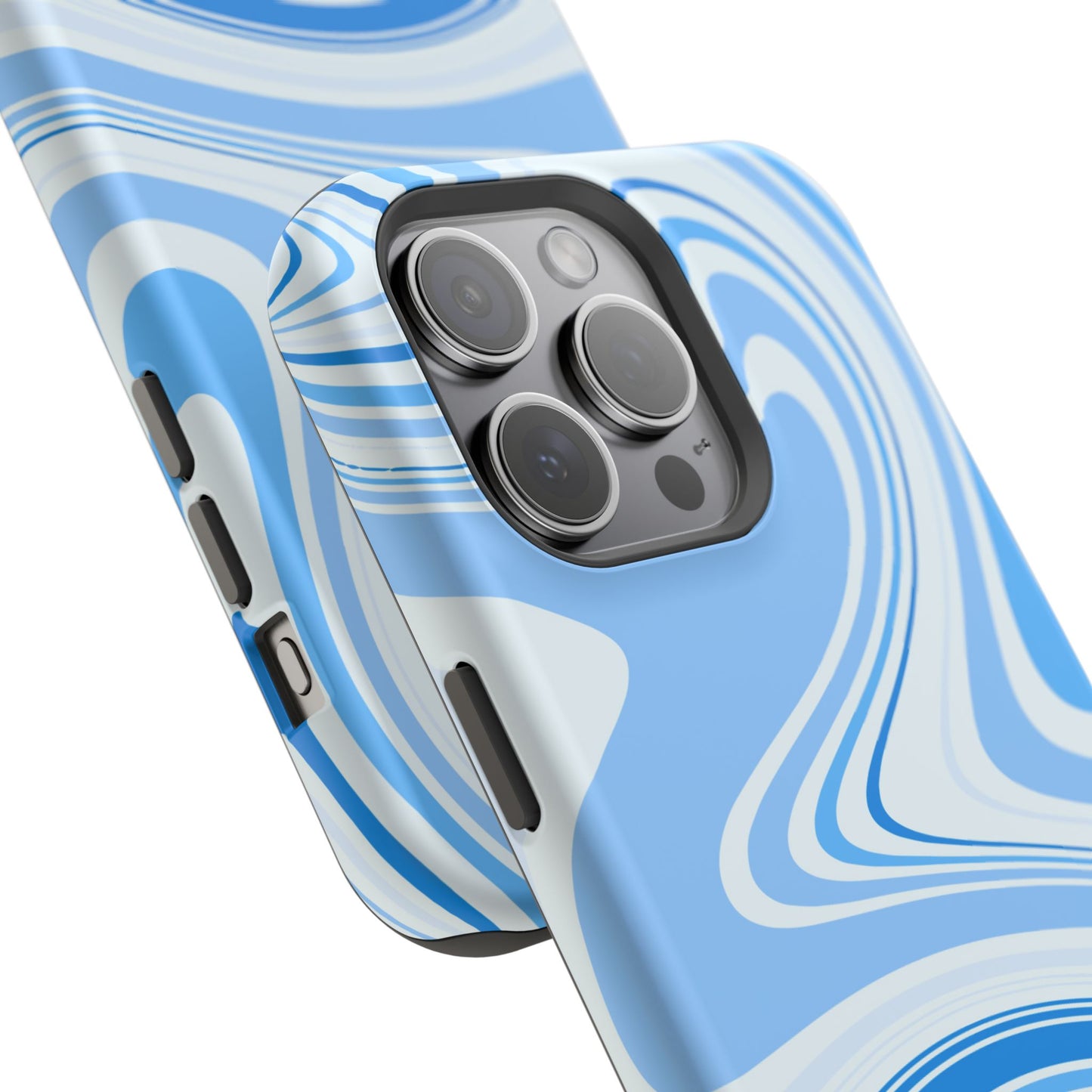 Blue Swirl Magnetic Tough Cases - iphone Magsafe Dual layer case for extra durability