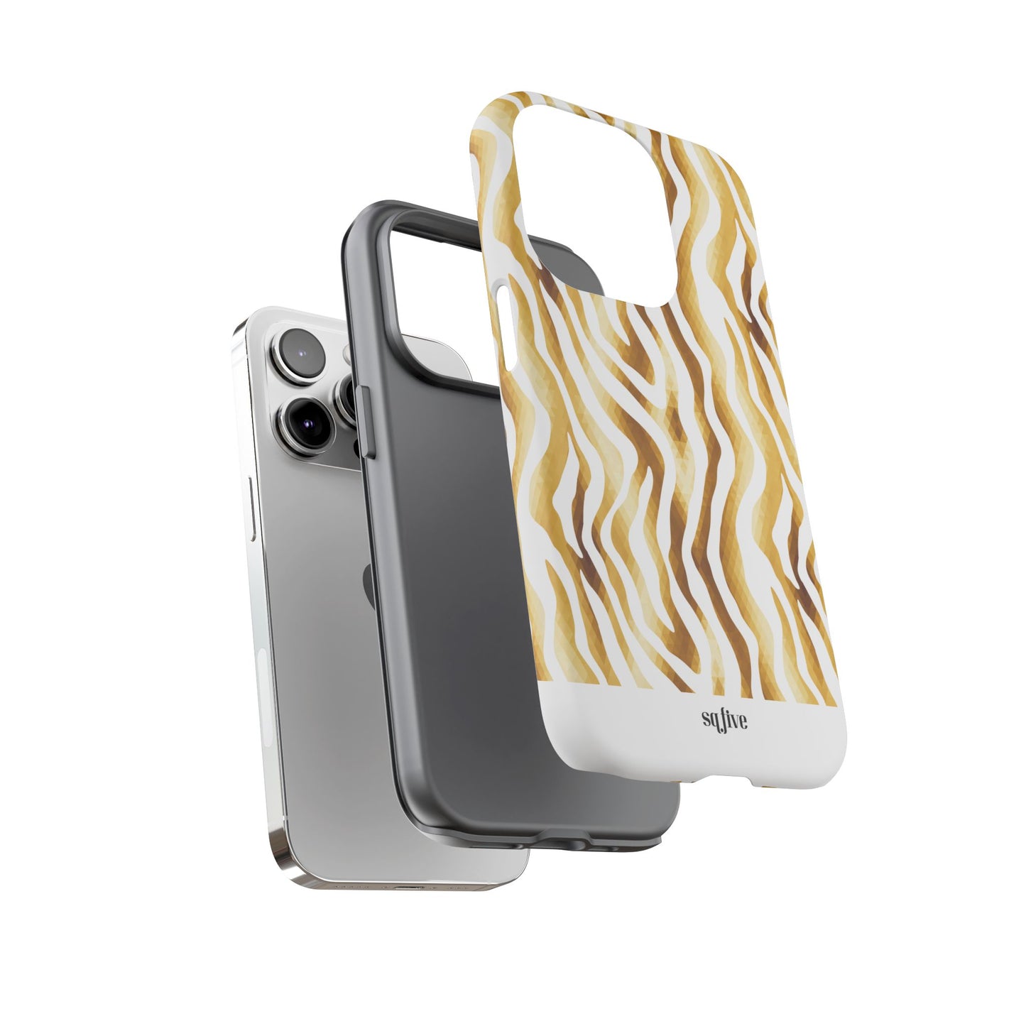 Golden Wavy Tough Cases