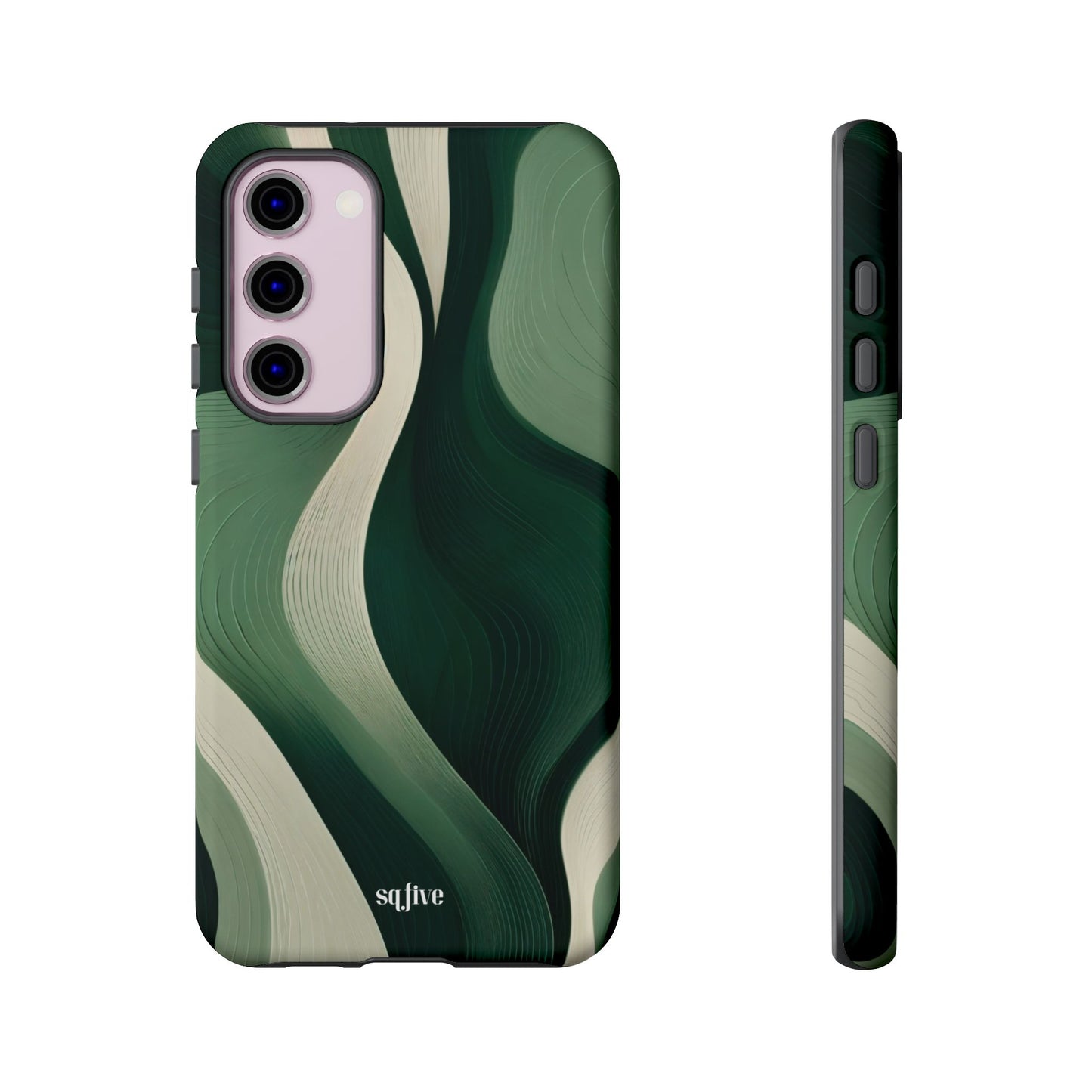 Green Abstract Tough Cases