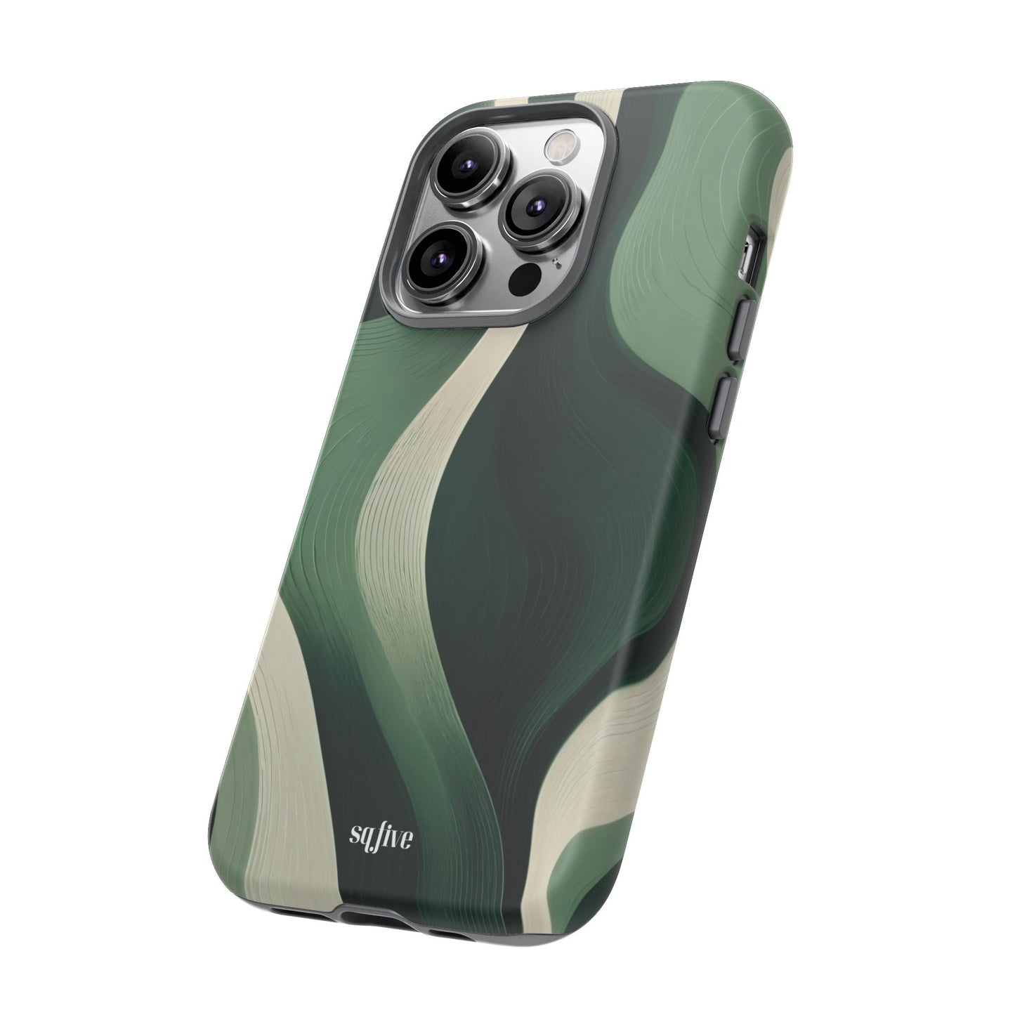 Green Abstract Tough Cases