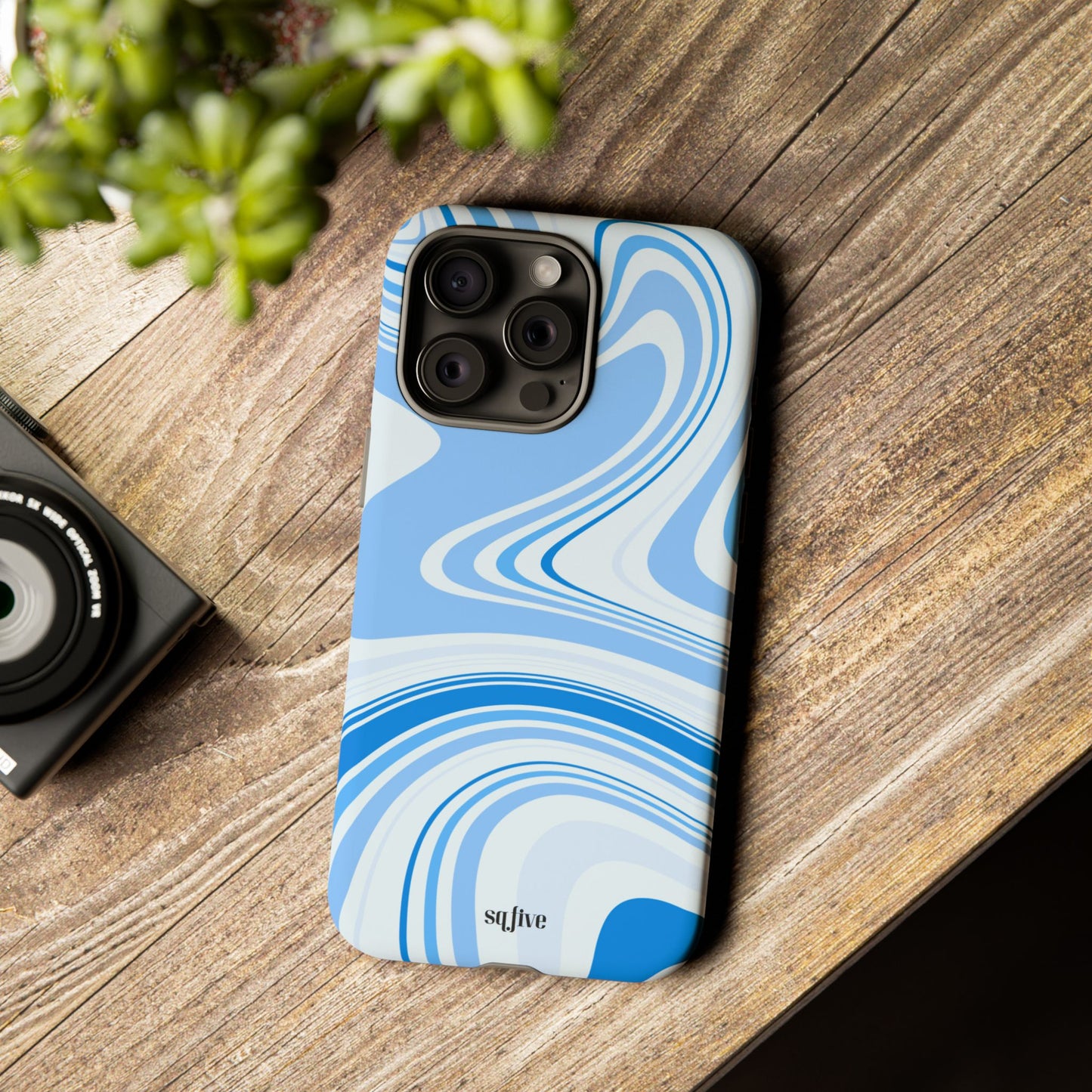 Blue Swirl Tough Cases