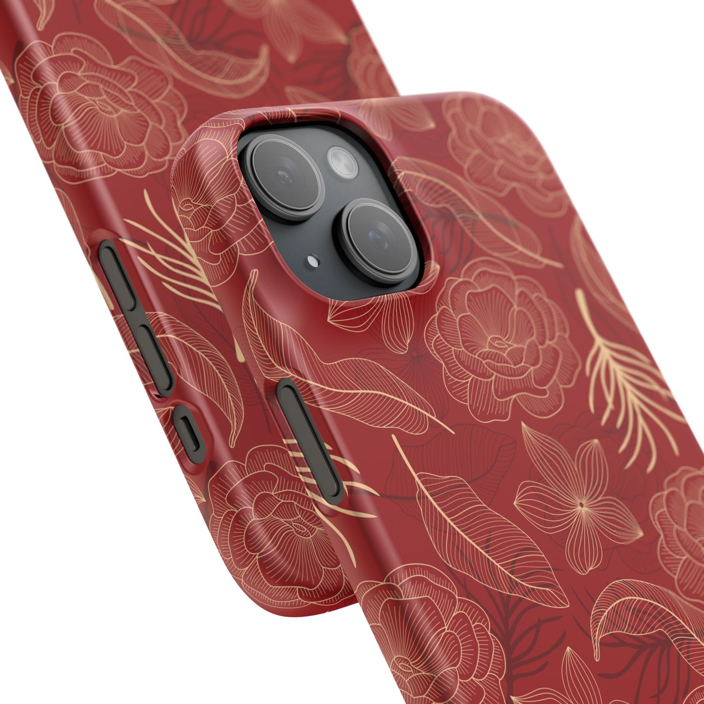 Red floral case