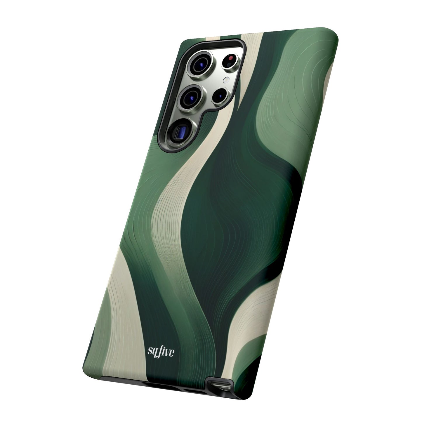 Green Abstract Tough Cases