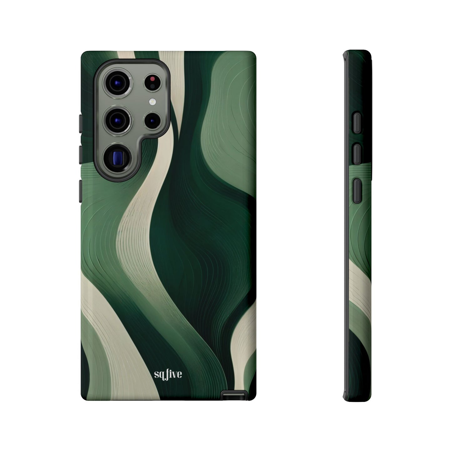 Green Abstract Tough Cases