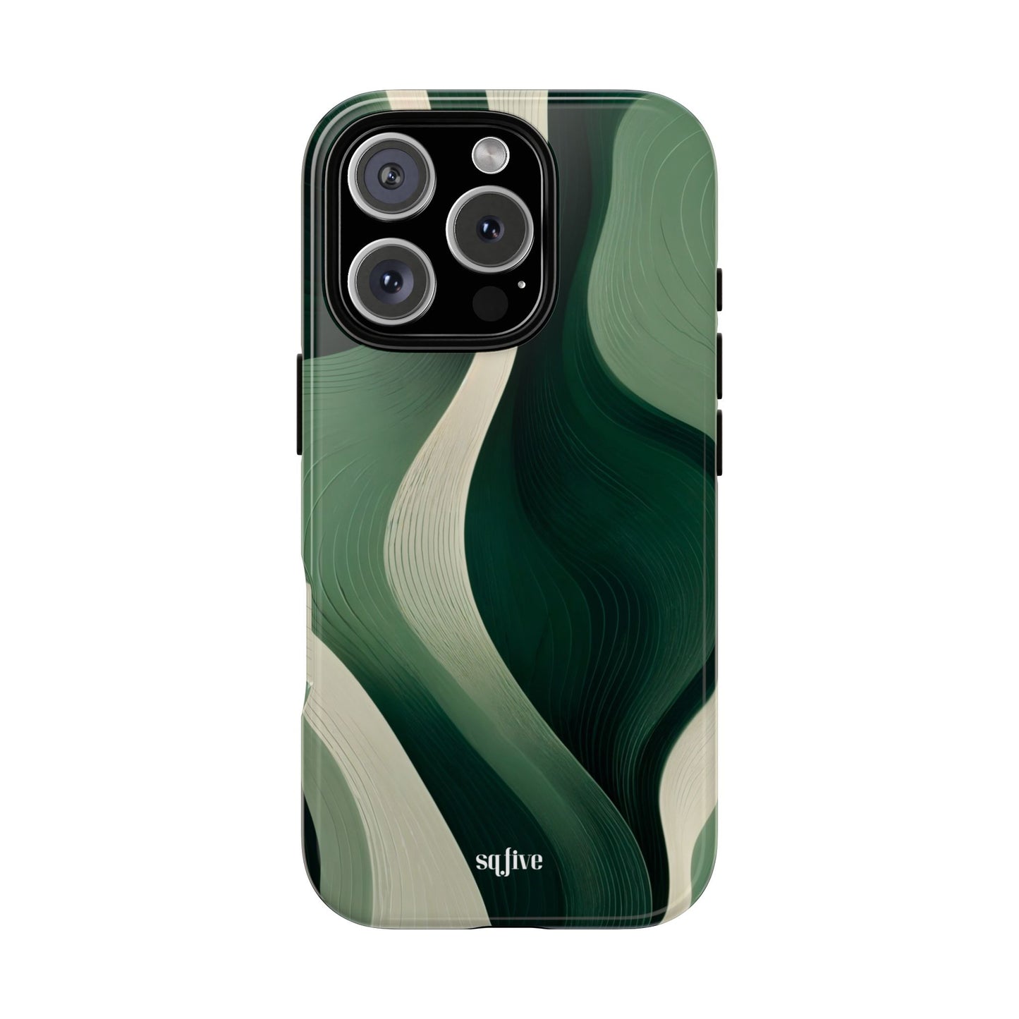 Green Abstract Tough Cases