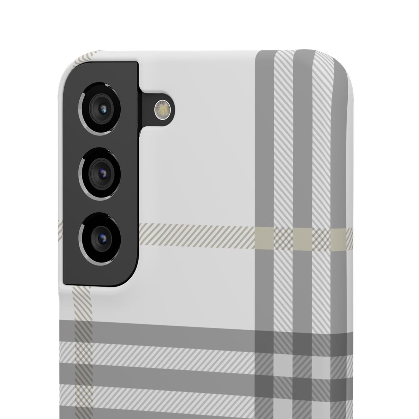 Grey Check Snap Cases