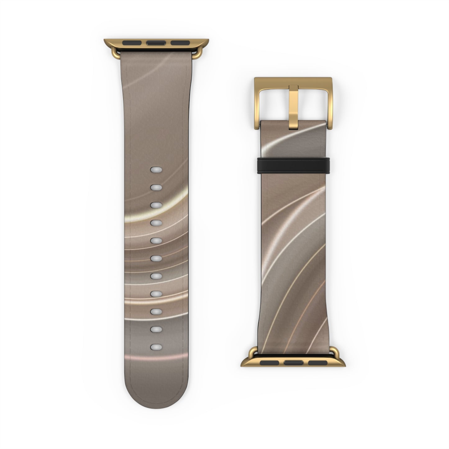 Brown Wavy Trendy Watch Band