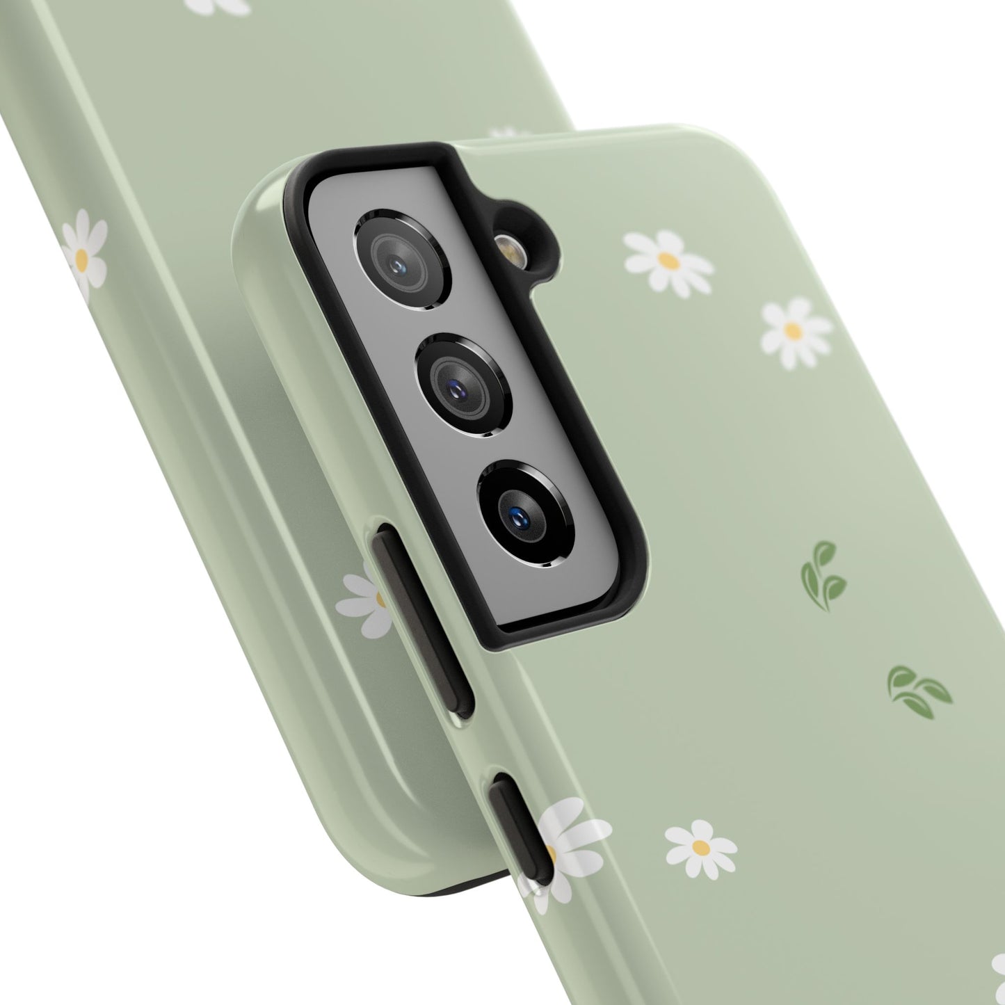 Floral Tough Phone Case - Durable Protection with Daisy Design