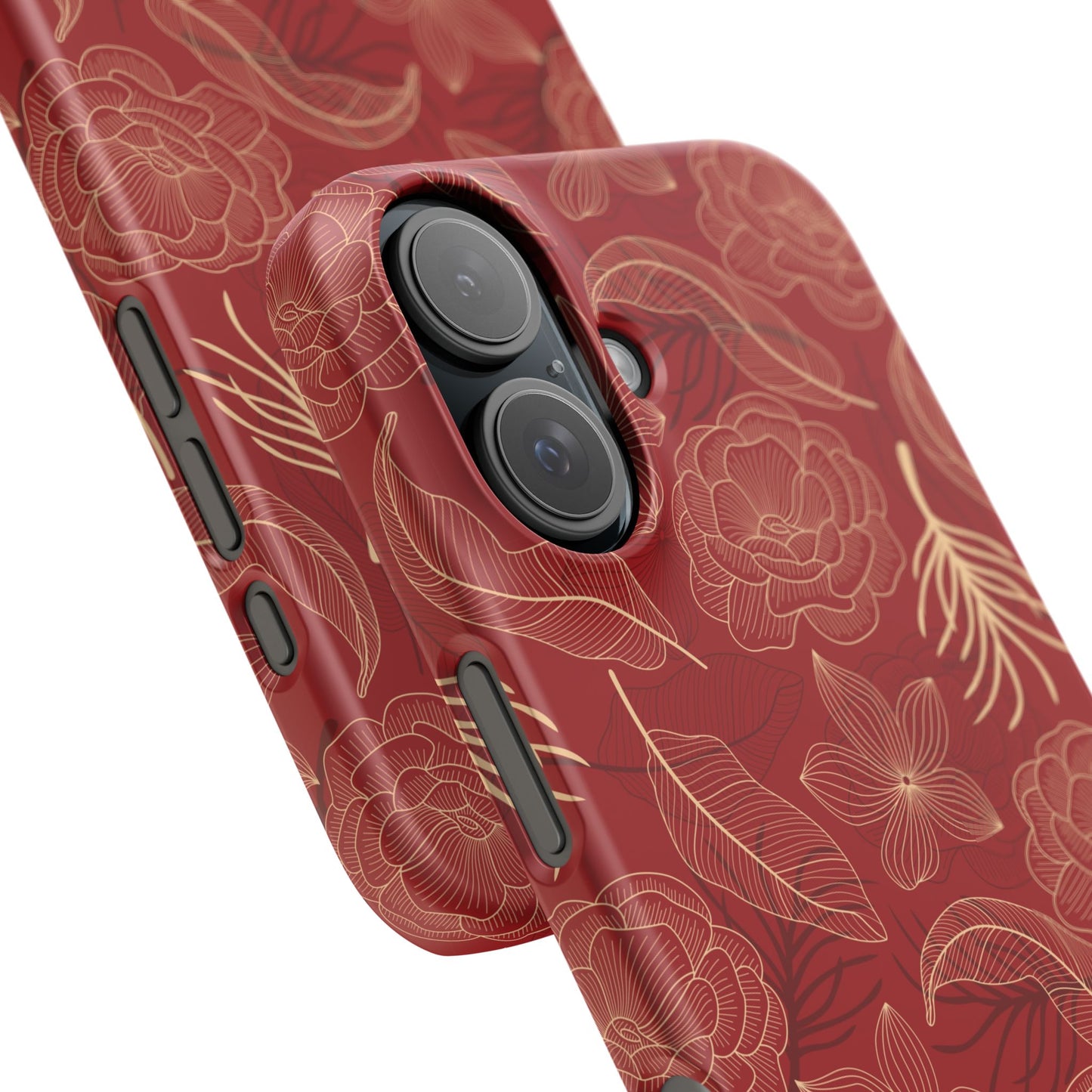 Red floral case