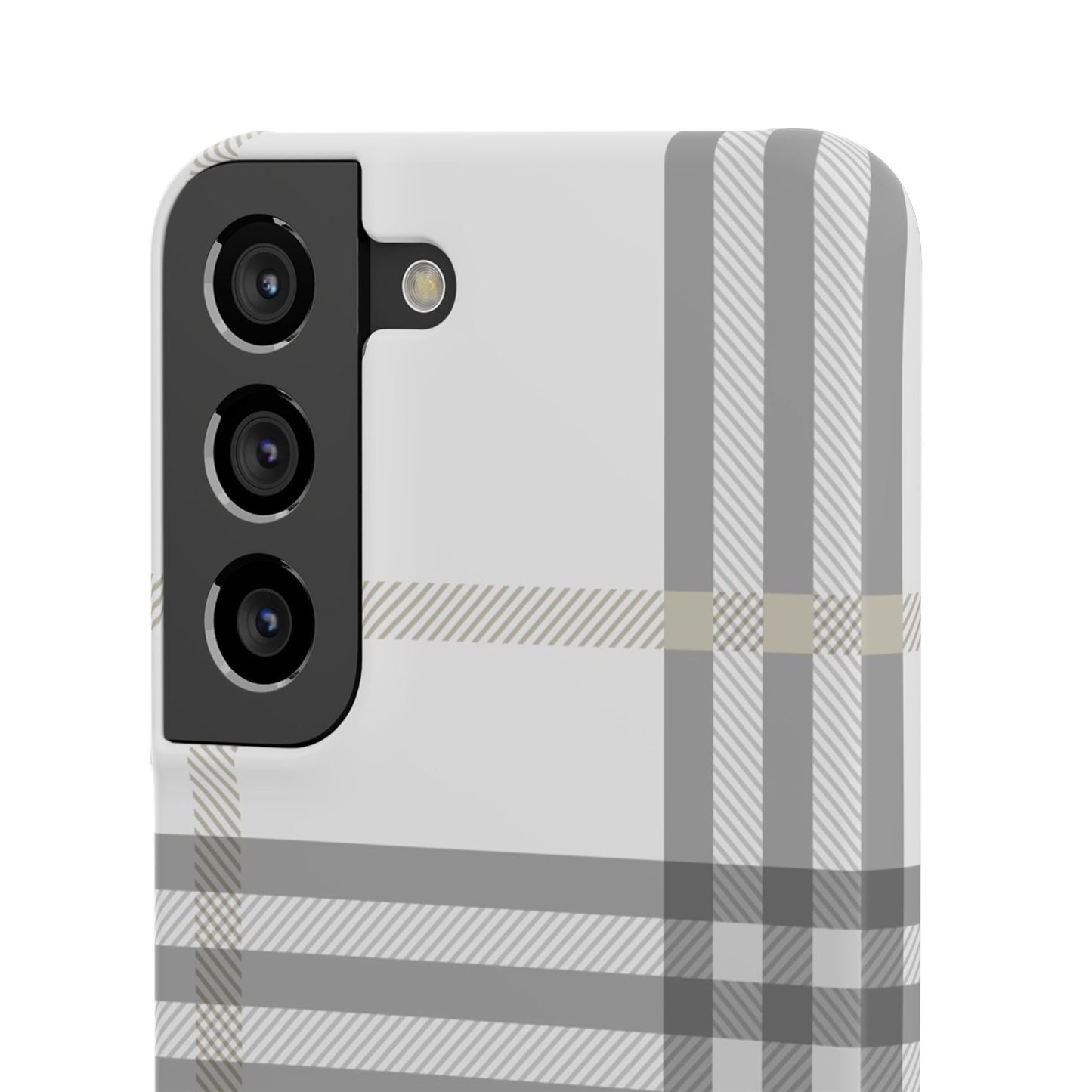 Grey Check Snap Cases