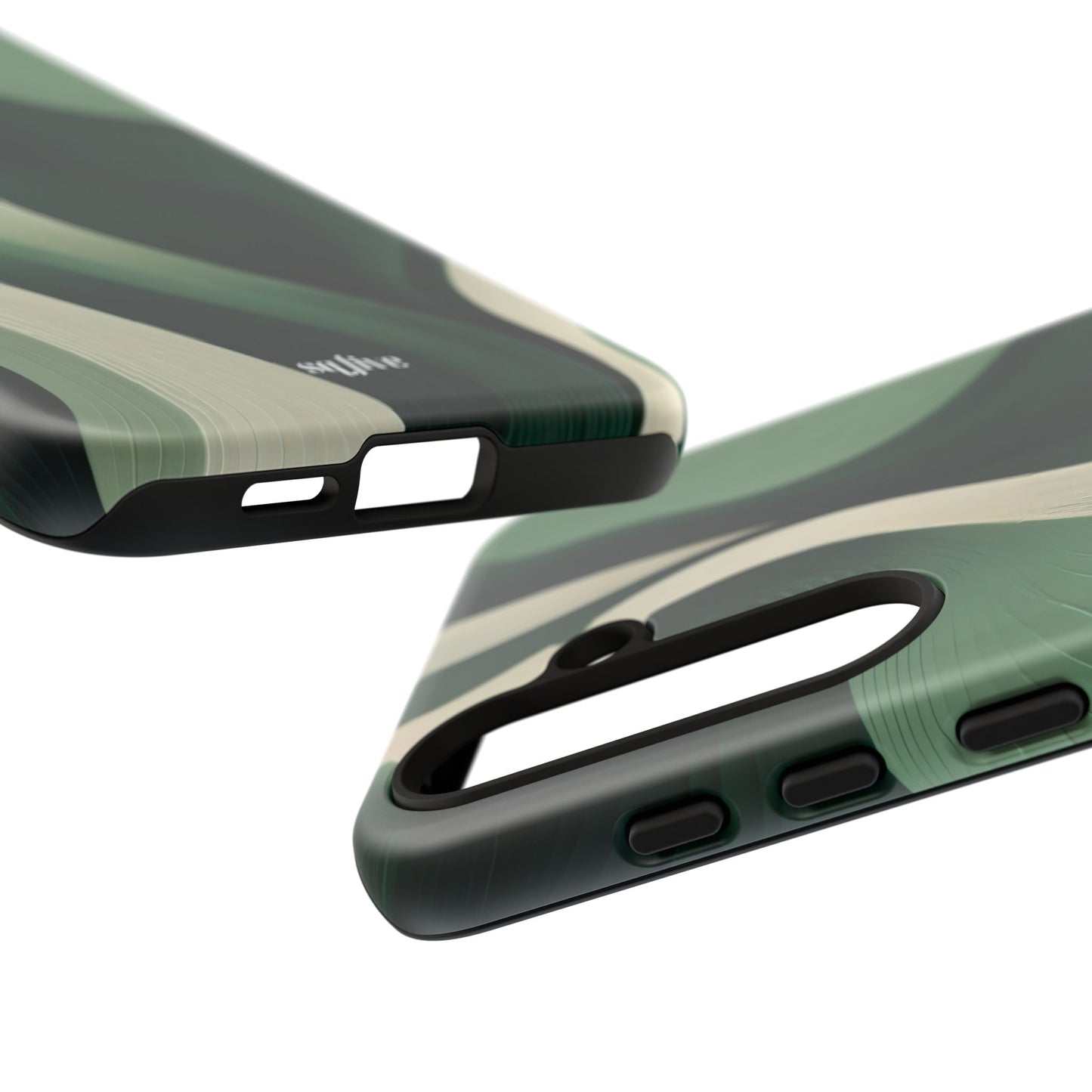 Green Abstract Tough Cases