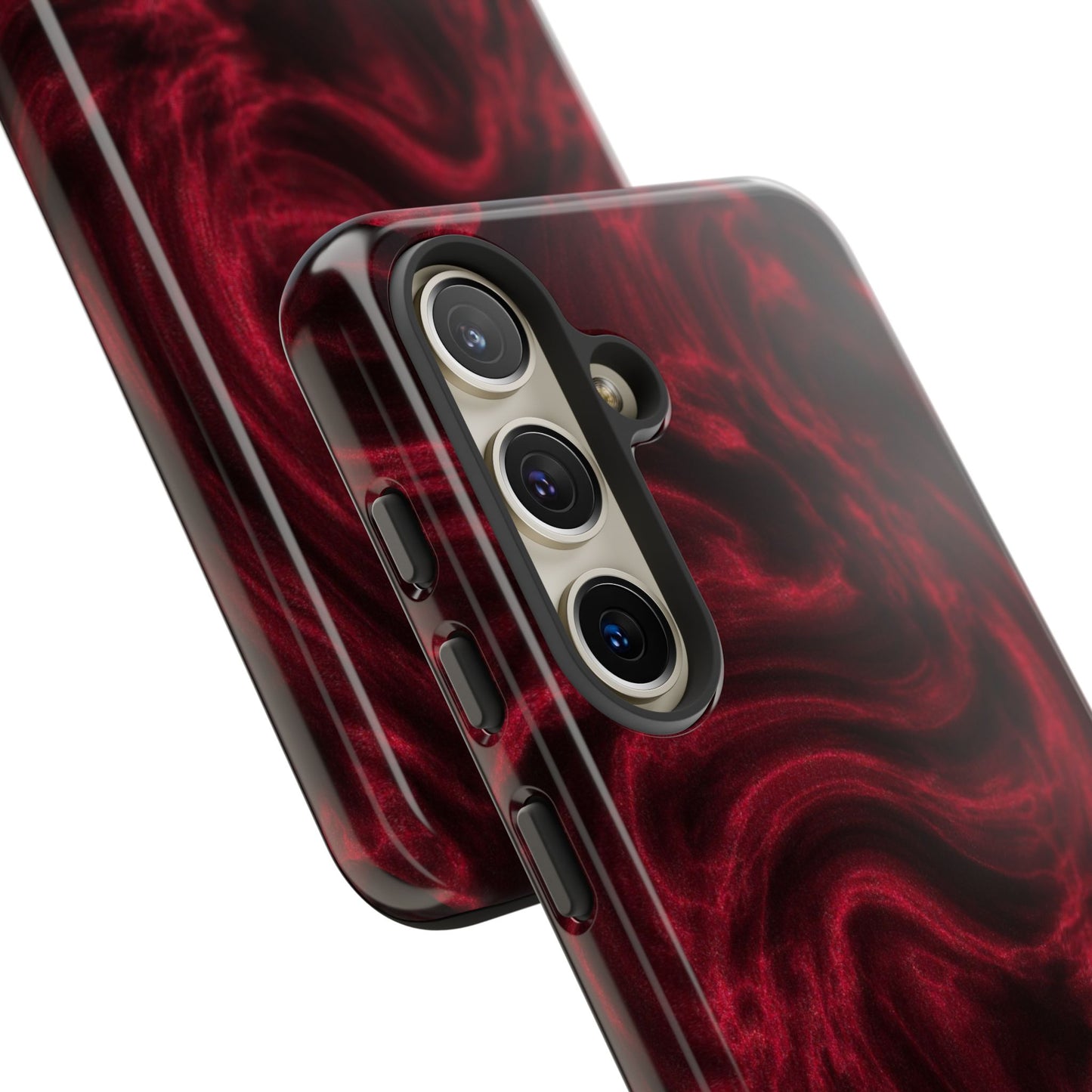 Red Wavy pattern Tough Cases