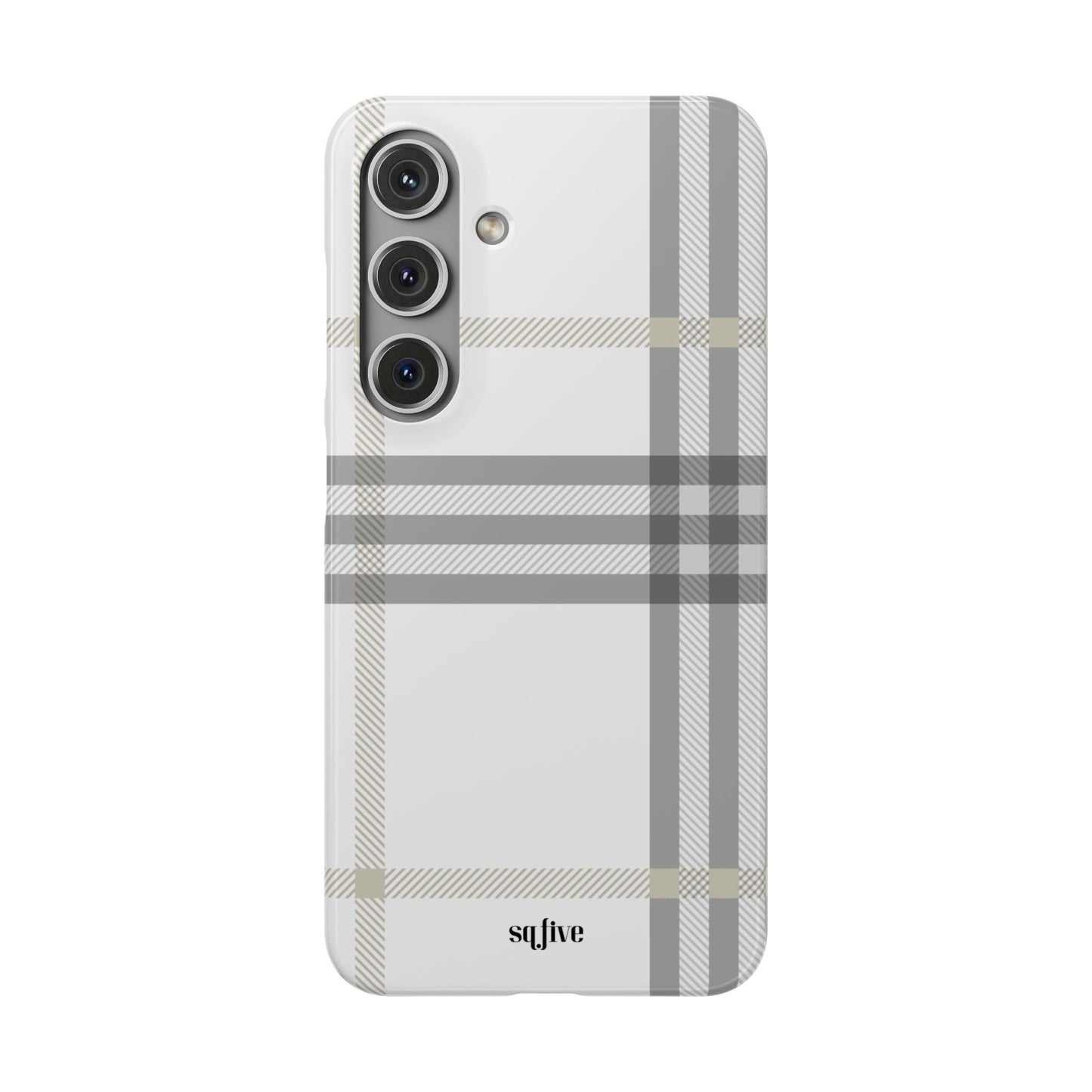 Grey Check Snap Cases