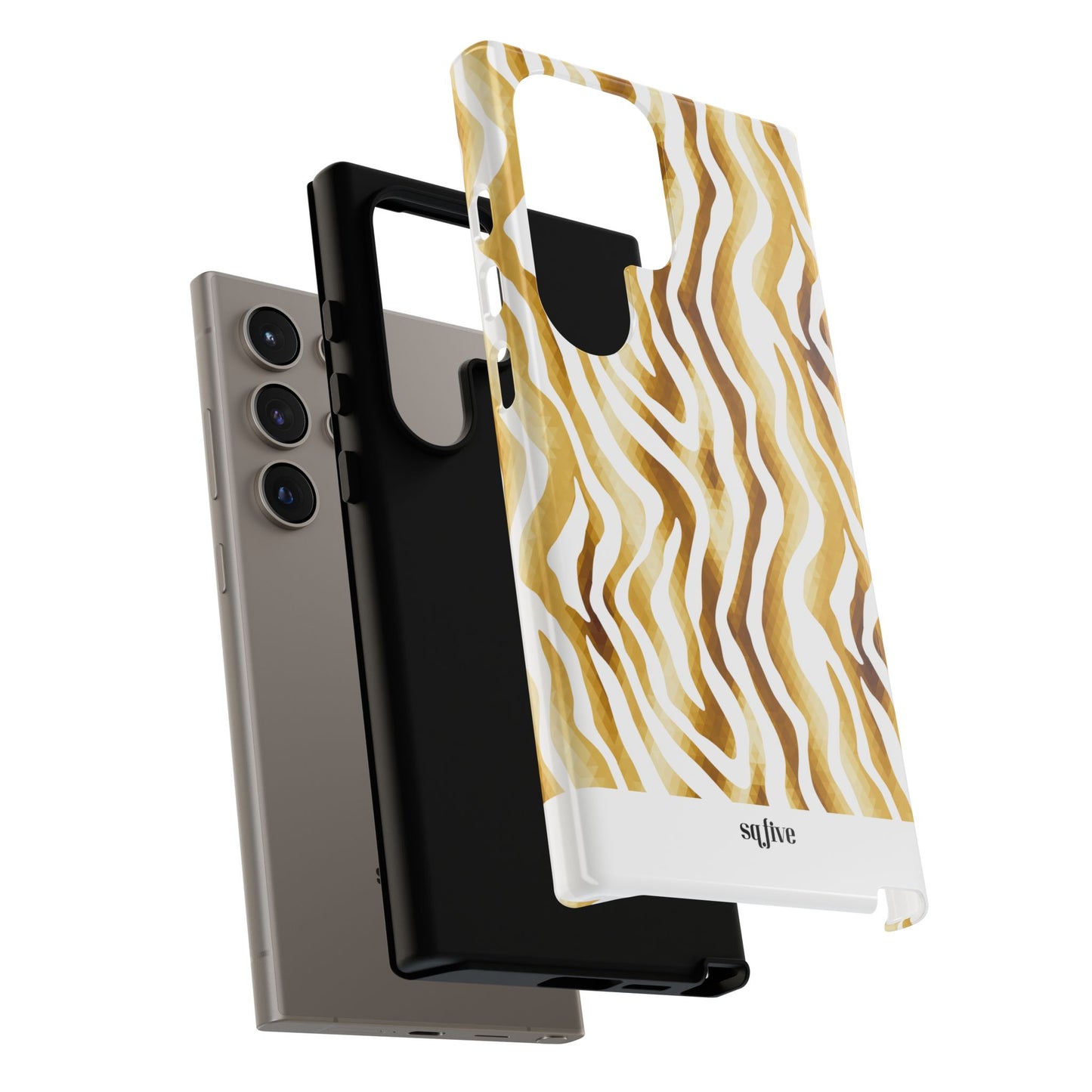 Golden Wavy Tough Cases