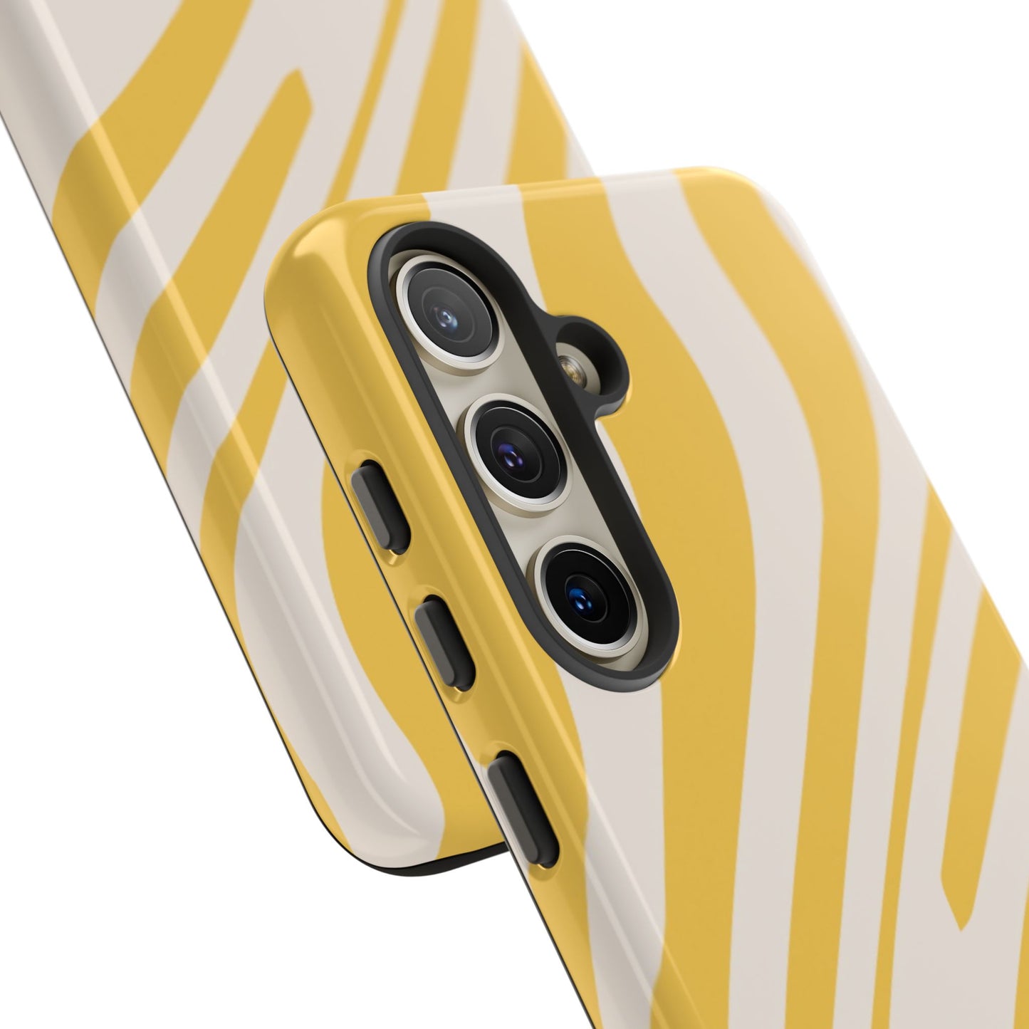 Yellow Bold Wavy lines Tough Cases