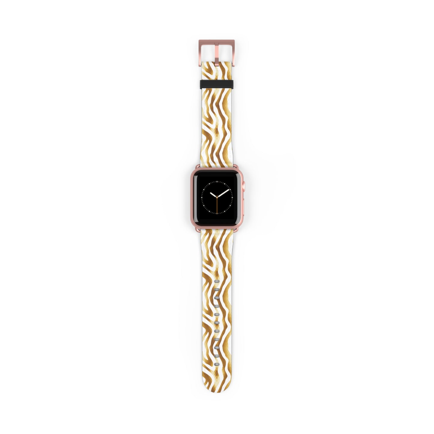 Golden Wavy Watch Band