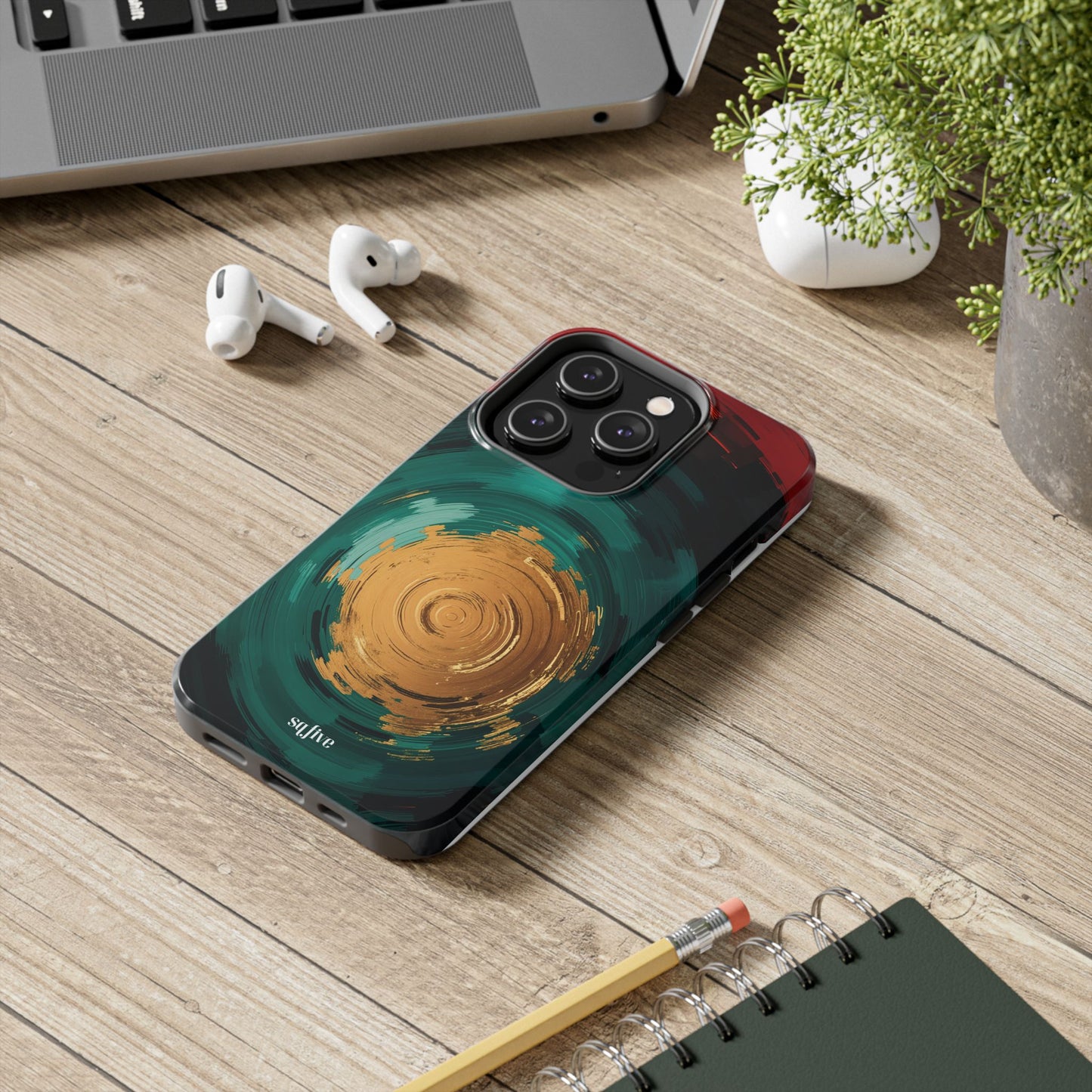 Abstract Art Tough Phone Case - Vibrant Design for Stylish Protection