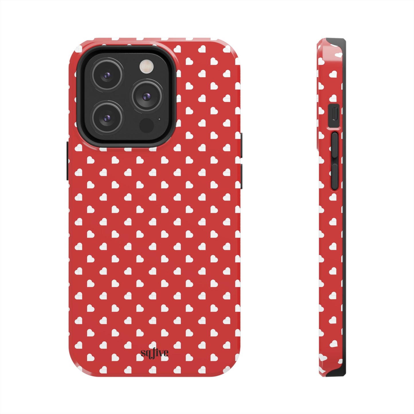 Red Hearts Tough Phone Cases - iPhone 15 14 13 | Samsung Case