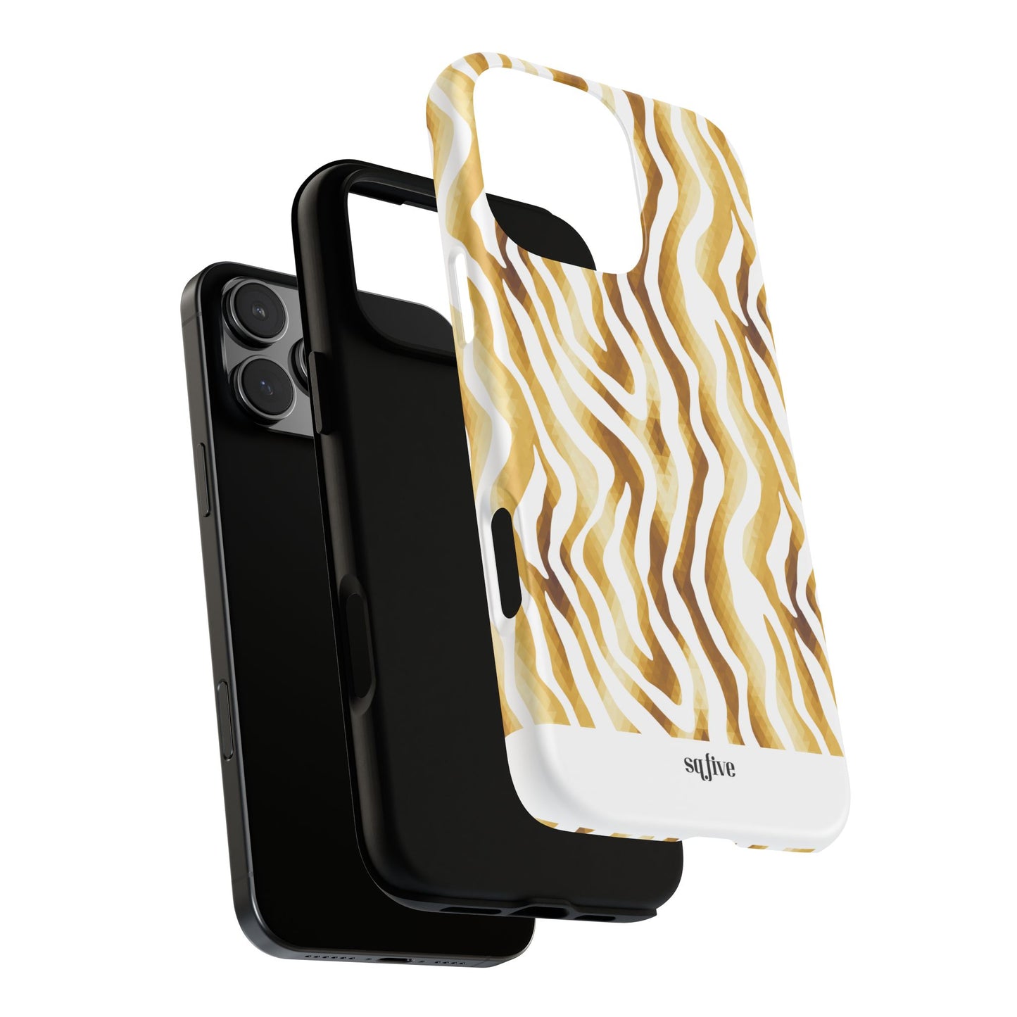 Golden Wavy Tough Cases