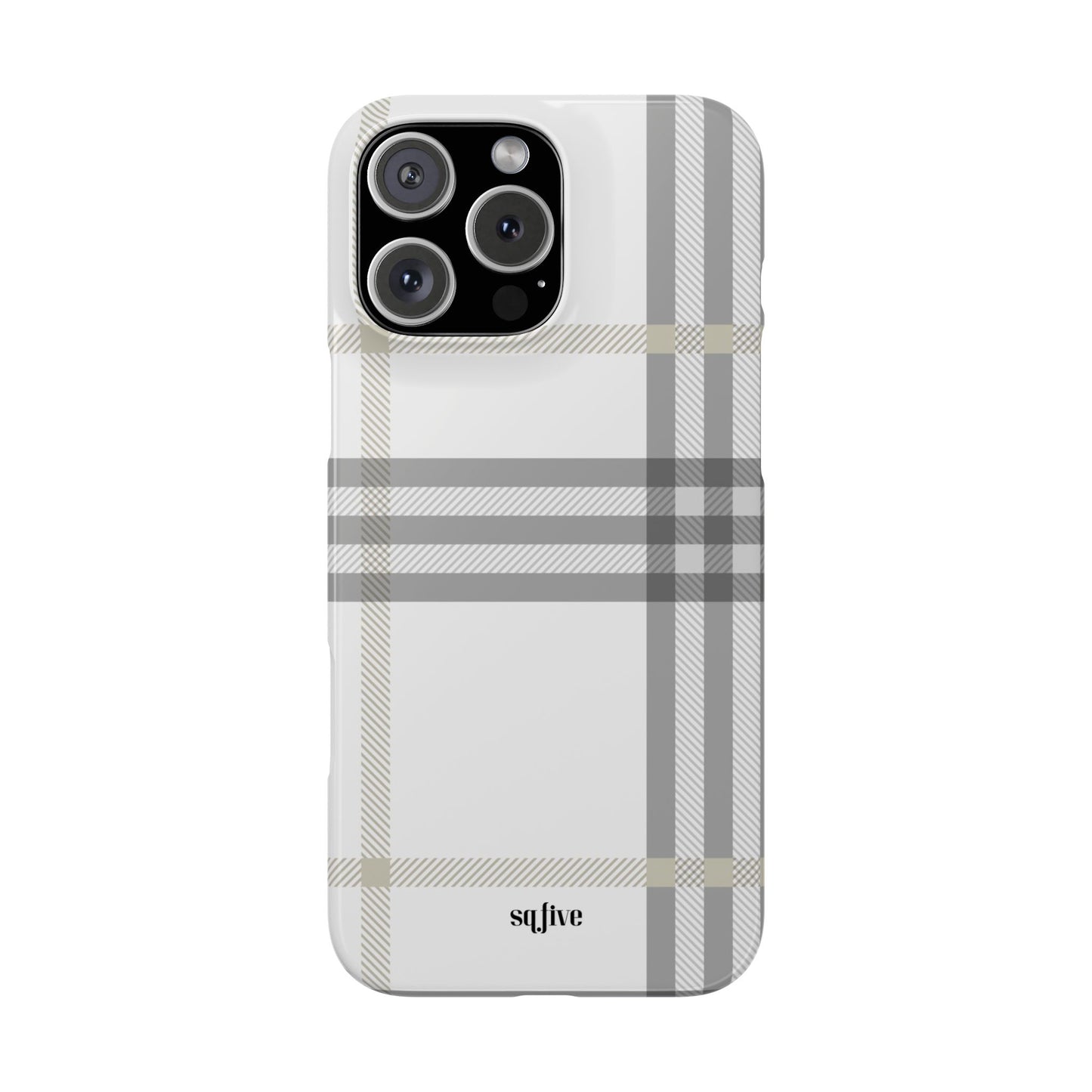 Grey Check Snap Cases