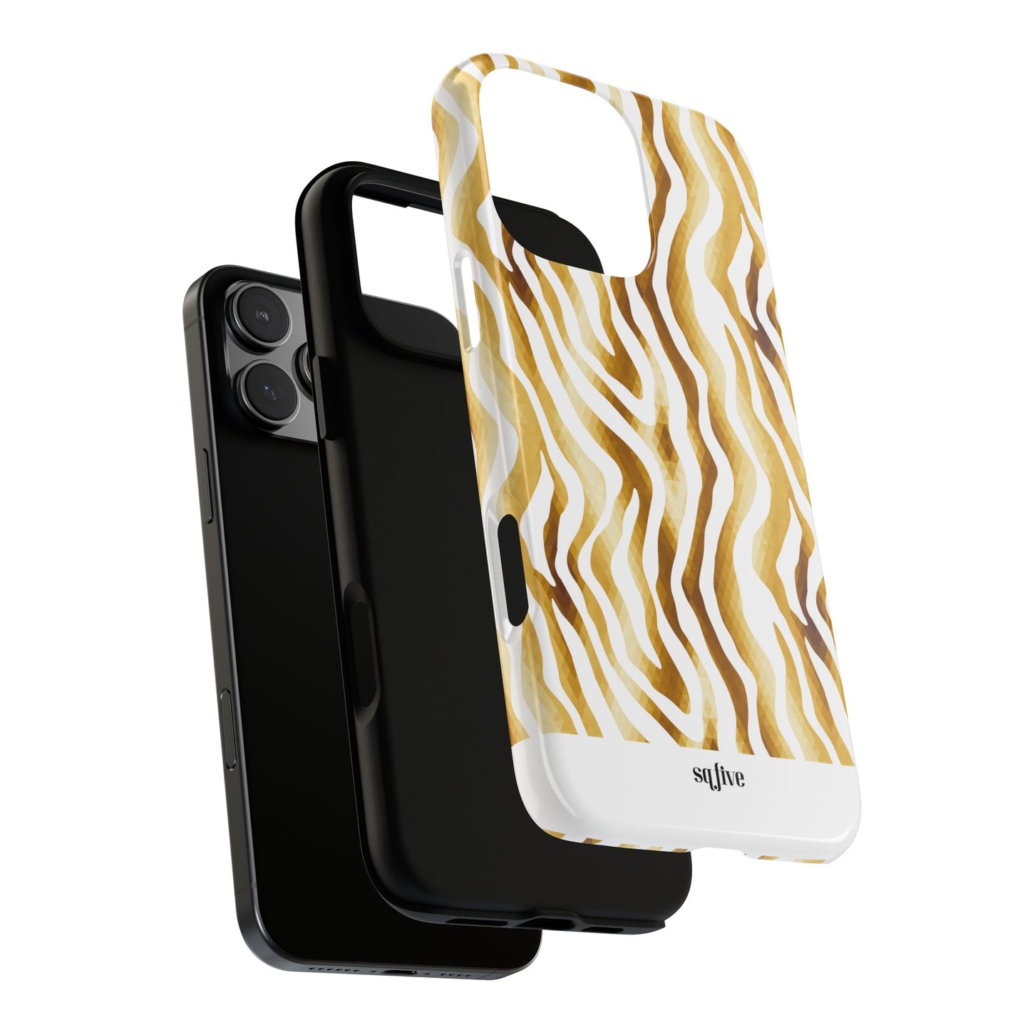 Golden Wavy Tough Cases