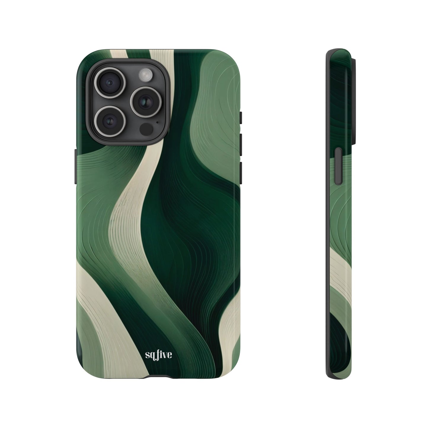 Green Abstract Tough Cases