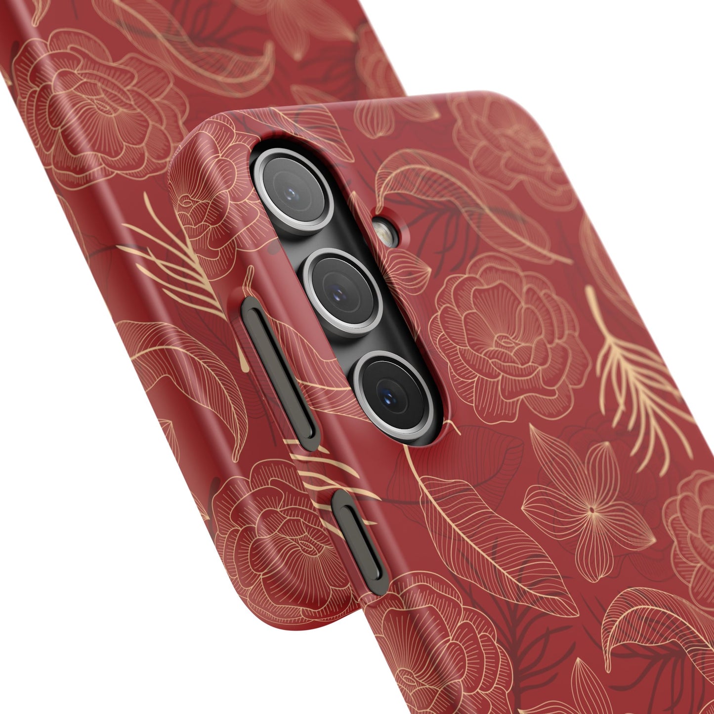 Red floral case