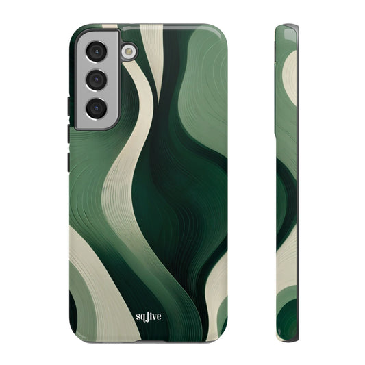 Green Abstract Tough Cases