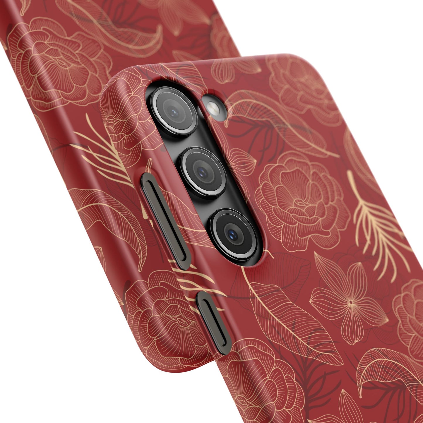 Red floral case