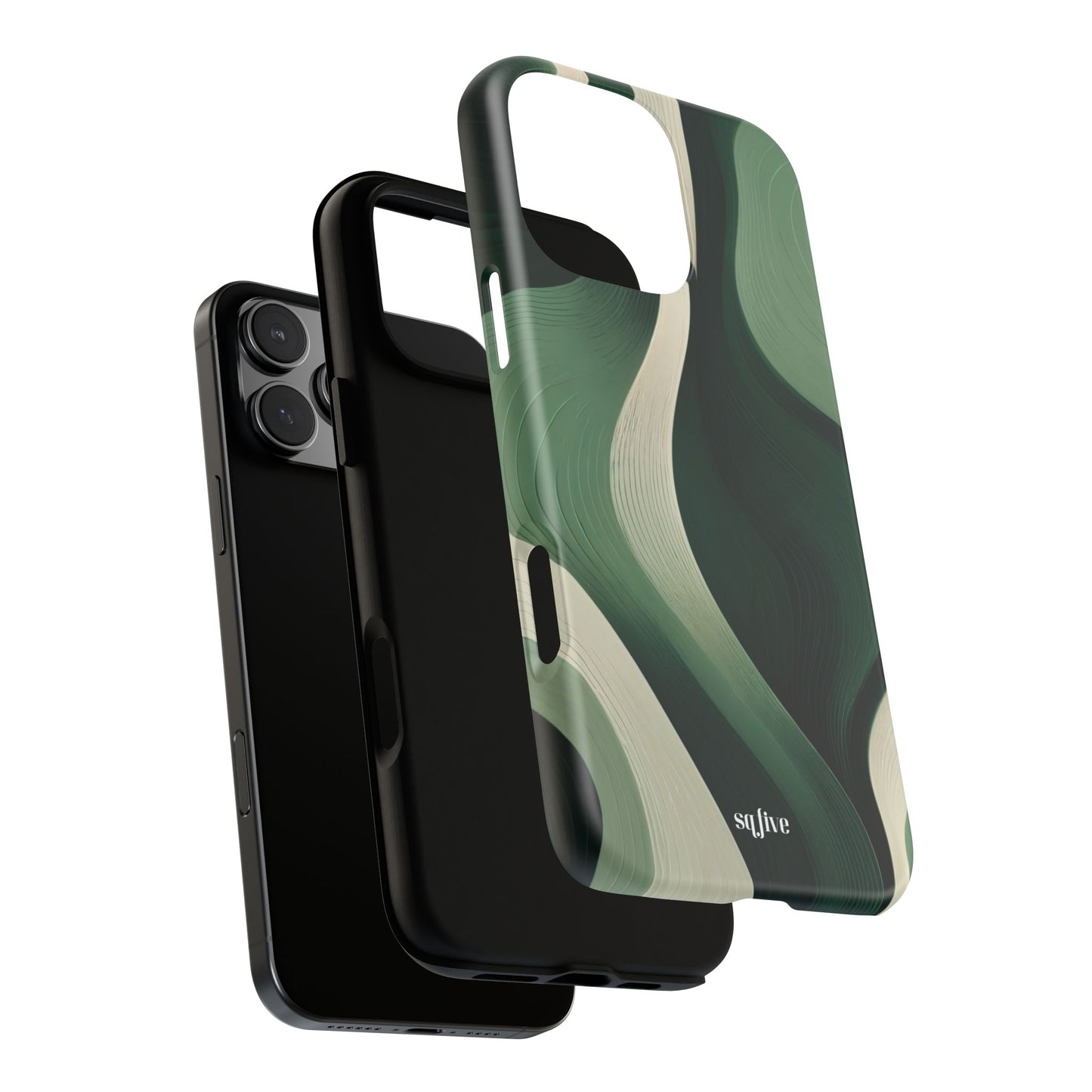 Green Abstract Tough Cases