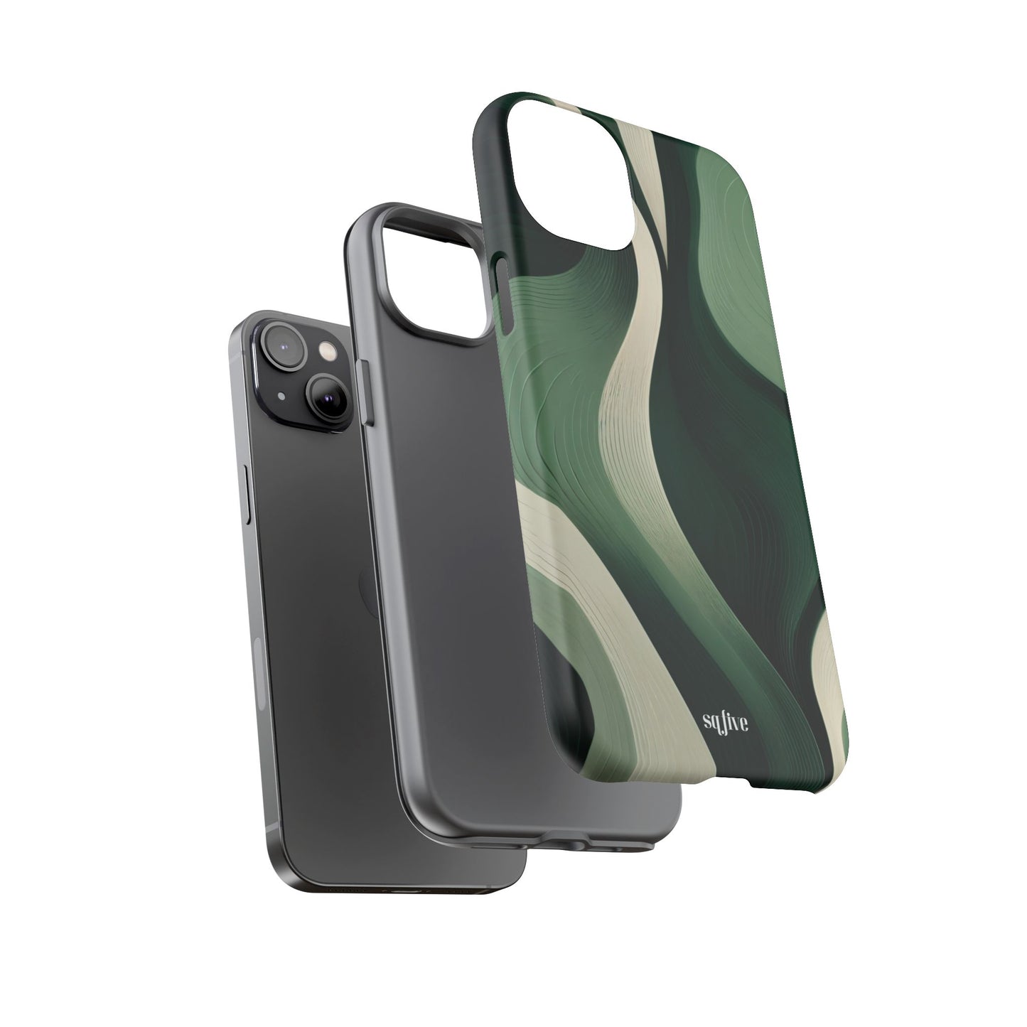 Green Abstract Tough Cases