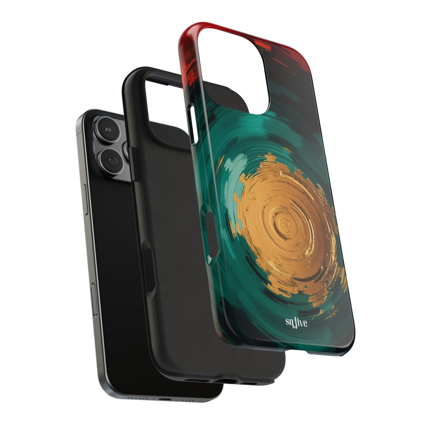 Abstract Art Tough Phone Case - Vibrant Design for Stylish Protection