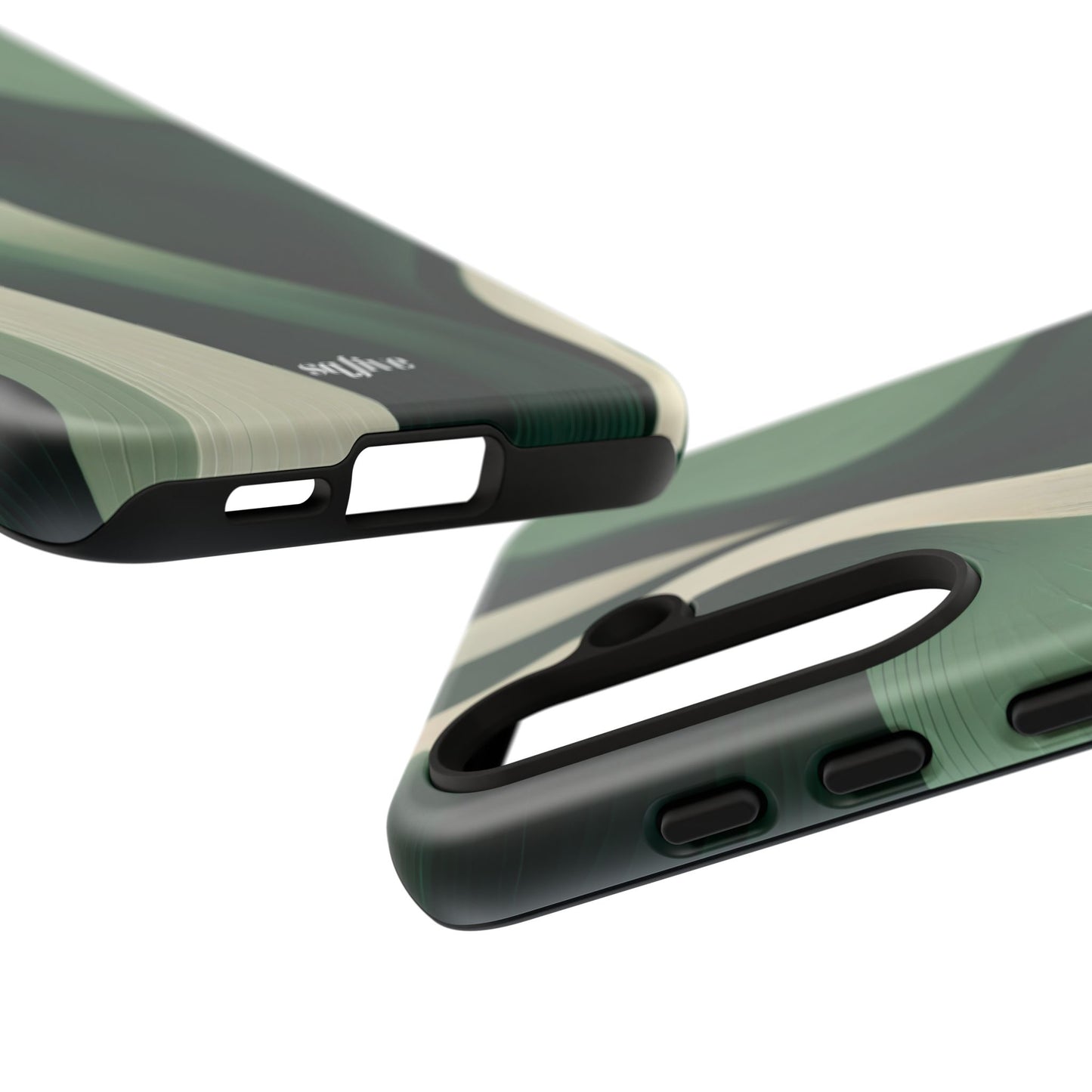 Green Abstract Tough Cases