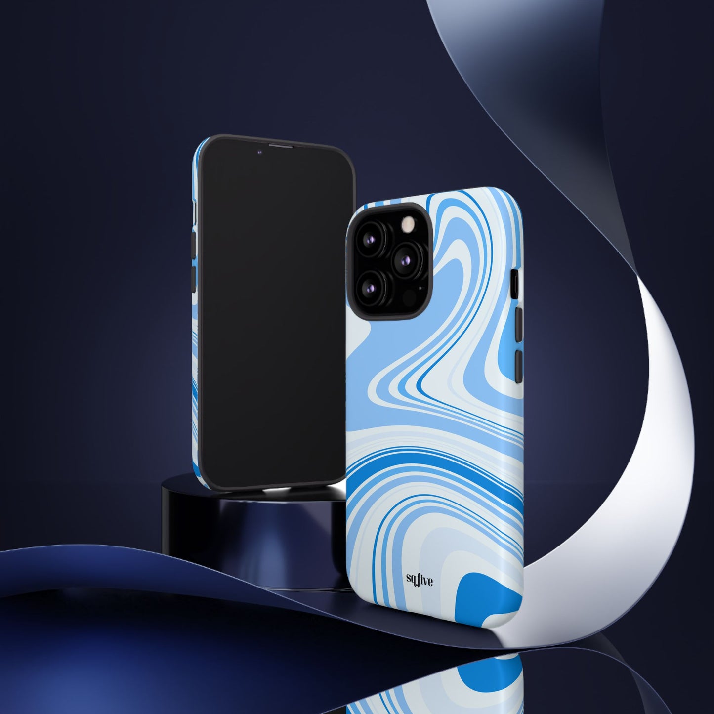 Blue Swirl Tough Cases