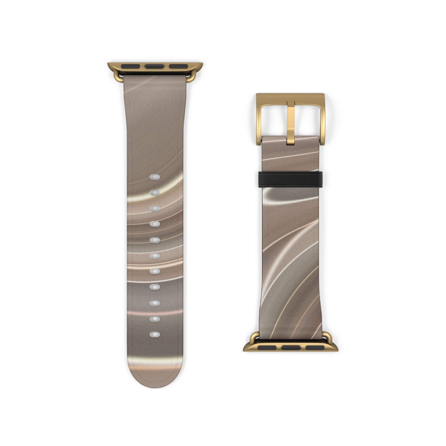 Brown Wavy Trendy Watch Band