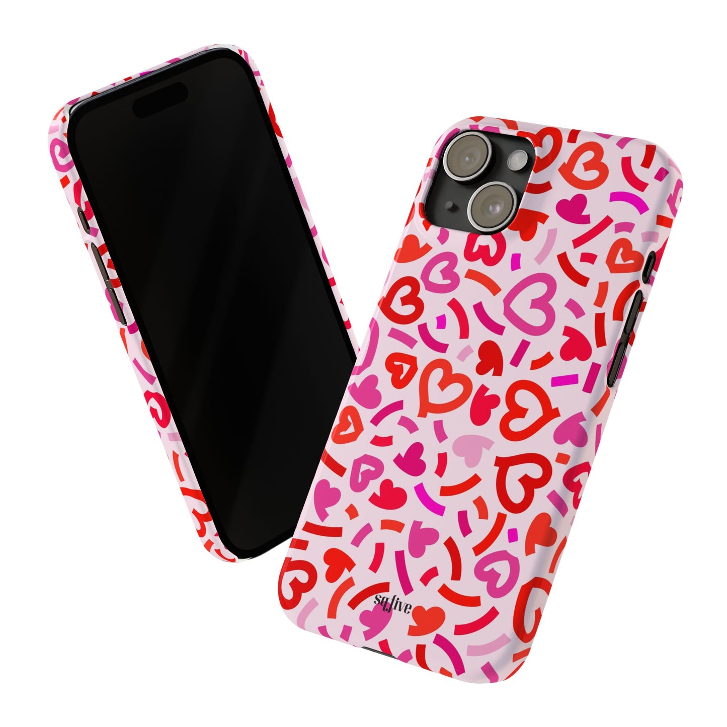 Hearts Slim Phone Cases - iPhone 16 15 14 13 12 | Samsung