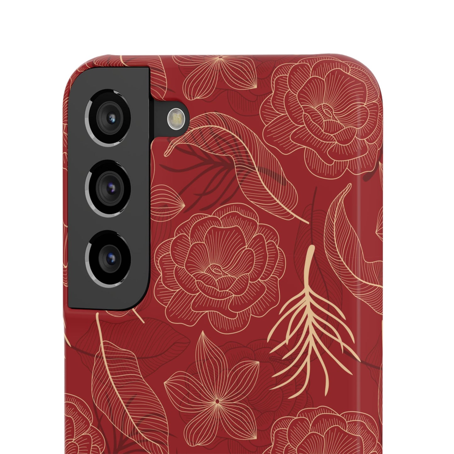 Red floral case