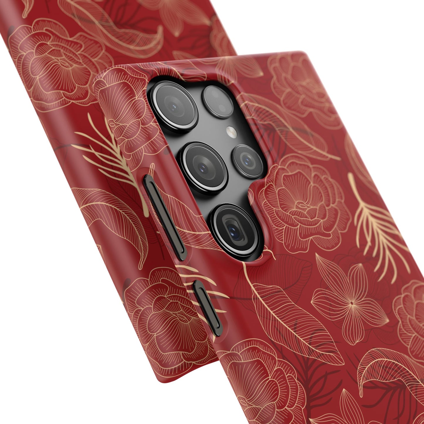 Red floral case